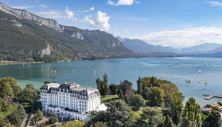 Luftaufnahme des Centre de Congrès Impérial - Grand Annecy